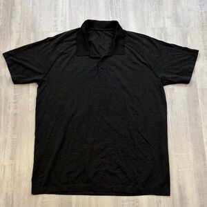 lululemon athletica Classic Black Polo Shirt